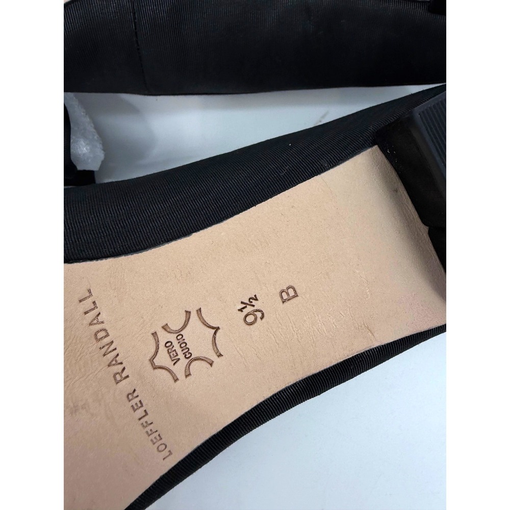 NEW Loeffler Randall Black Noa Grosgrain Bow Pointed Toe Block Heel Pumps 9.5 B - Picture 5 of 14